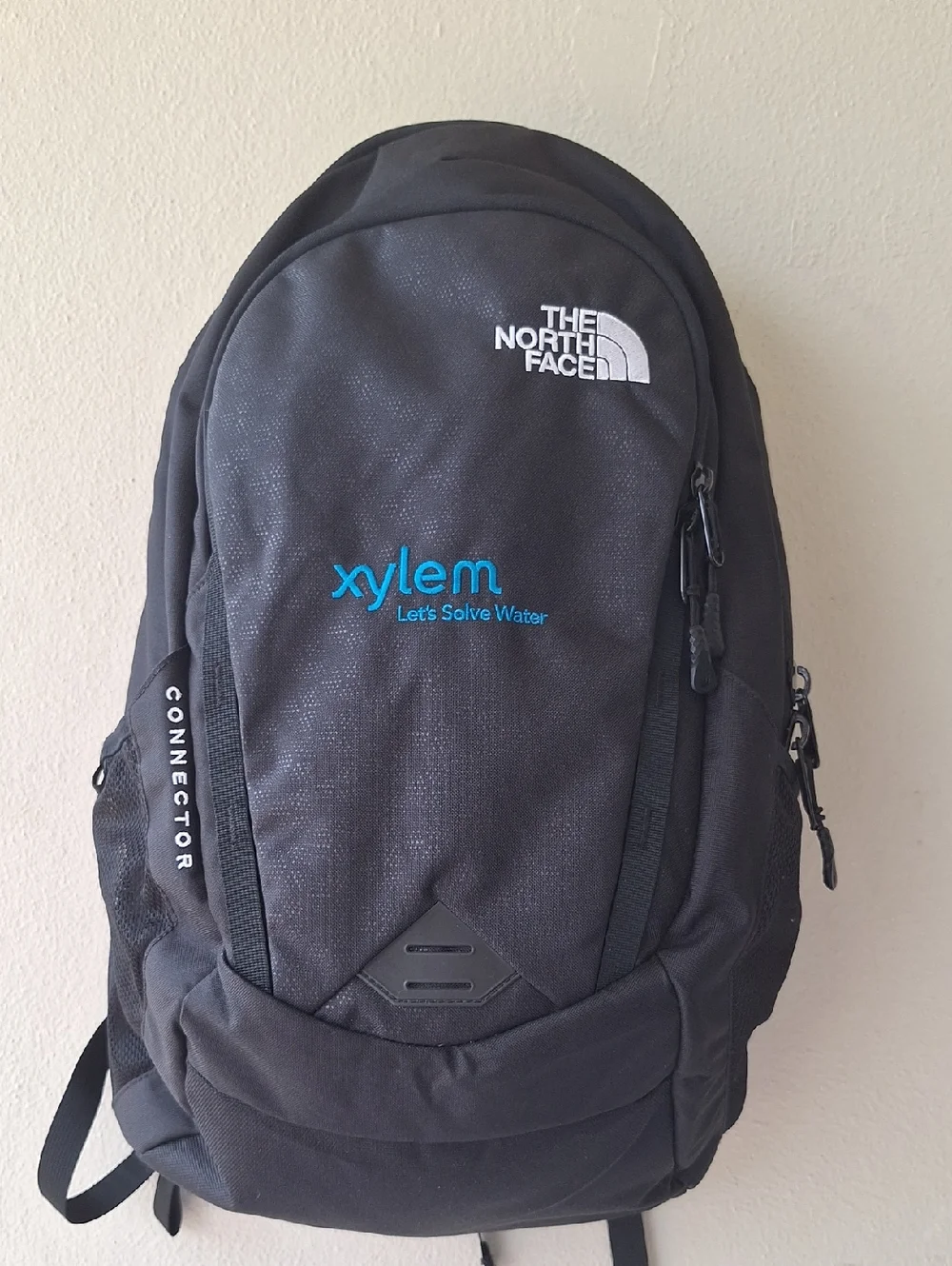 The North Face Black Connector Backpack with Blue Xylem Logo 21